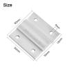 EaseSunny Interlocking Photo Frame Hooks, Z-Clips for Pictures, Robust Aluminum Hangers, 5 cm, Silver, 1 Pair with Screws view 2