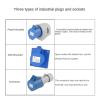 16A Industrial Wall-Mounted Socket, 4-Pin, IP44, 50-Pack view 3