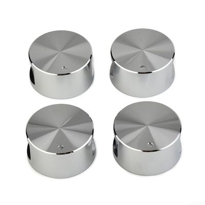 Set of 4 Round Zinc Alloy Knobs for Gas and Electric Stoves