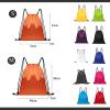 2-Pack Waterproof Oxford Drawstring Bags for Sports & Travel, White, 34 × 43 cm view 2