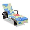 SyXIOP Chaise Lounge Cover with Cute Cartoon Blue Bear Pattern, 85 x 30 in view 2