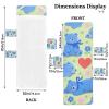 SyXIOP Chaise Lounge Cover with Cute Cartoon Blue Bear Pattern, 85 x 30 in view 3
