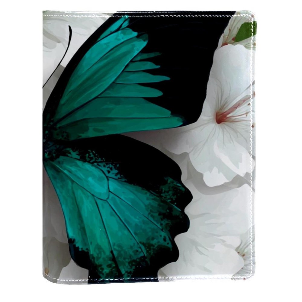 Butterfly Reusable PU Leather Book Cover for A5 Notebooks