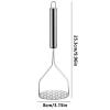 Stainless Steel Potato Masher - Heavy Duty & Food Safe view 2