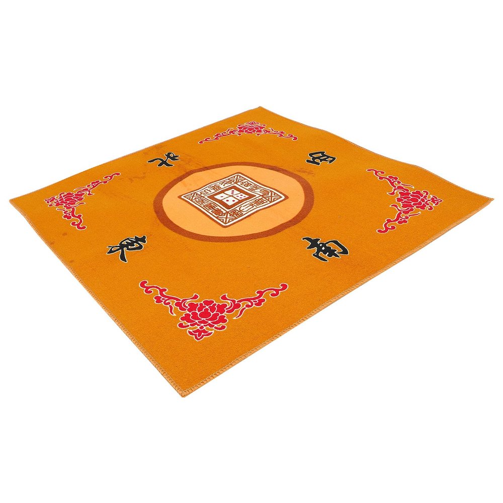 OFFIGAM Square Non-Slip Mahjong Mat, Yellow, Quiet