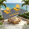 AUWUUA Balcony Privacy Screen 100 x 500 cm, Anthracite, UV Protection and Windbreak with Cable Ties view 2