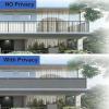 AUWUUA Balcony Privacy Screen 100 x 500 cm, Anthracite, UV Protection and Windbreak with Cable Ties view 4