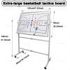 Oiyekntd Double-Sided Rolling Whiteboard for Coaching, Basketball, 120 × 90 cm view 2