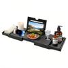 Adjustable Bathtub Caddy, 22.8 cm Wide, 10 kg Capacity, Black view 1