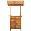 GPWERSDF Solid Acacia Wood Outdoor Bar Table with Roof view 4