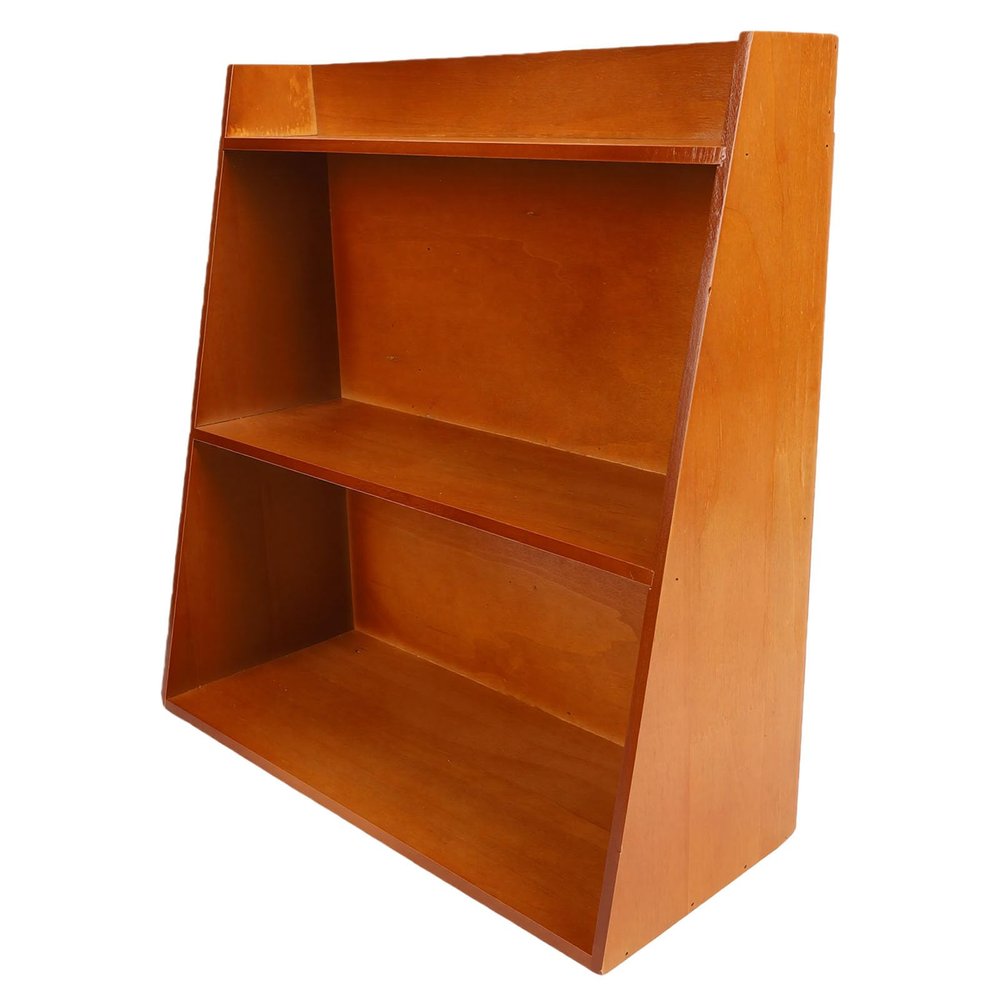XUMIUZIY Rustic Wooden Desktop Organizer, Decorative Jewelry Shelf, 39.9 x 16.5 x 33.2 cm