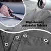 Rectangular Sun Shade Sail 2.4 x 2.8 m, Breathable, Wind-Permeable, Weather-Resistant, Dark Gray view 4