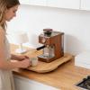 Hrtyvhin Sturdy Wooden Stand with Smooth-Rolling Casters for Multifunctional Kitchen Machines view 3