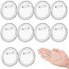 10 DIY Transparent Pin Buttons, 44mm Acrylic view 1
