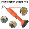 21V 550W Cordless Electric Cultivator, 2,500 RPM, Long Handle, 2-Hour Runtime, 30 mm Working Depth, for Vegetable and Flower Beds, Weeding and Soil Cultivation (2 Batteries) view 4