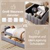 KIKZREN Bubble Bed 90 x 200 cm with Storage, Gray view 3