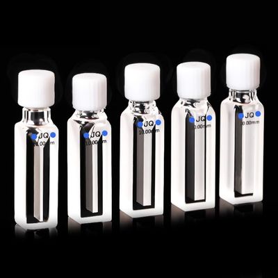 Micro-quartz screw cuvette with lid, 350–1,750 µL, 10 mm path length, 1 pc.