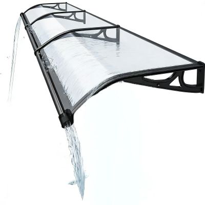 WXPGFEQ Aluminum Door Awning with Polycarbonate Roof