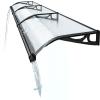 WXPGFEQ Aluminum Door Awning with Polycarbonate Roof view 1