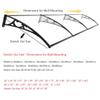 WXPGFEQ Outdoor Door Awning 40 x 120 cm, Weather Protection with Drainage, UV Protection, Snow-Resistant Polycarbonate Panel for Porch, Patio and Deck (40 x 80 cm) view 3