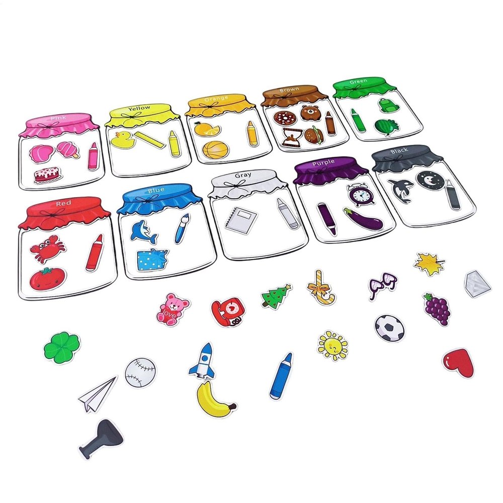 Refrigerator Magnets for Kids, 10 Pieces, Educational and Fun