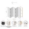 LUMASOUL Folding Room Divider, Single-Sided Print, 225 x 172 cm, Natural view 4