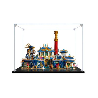 Transparent Acrylic Display Case for LEGO 80049 Dragon Palace Model, Storage and Display Box, Compatible with 80049 Model, Display Case Only, 3 mm