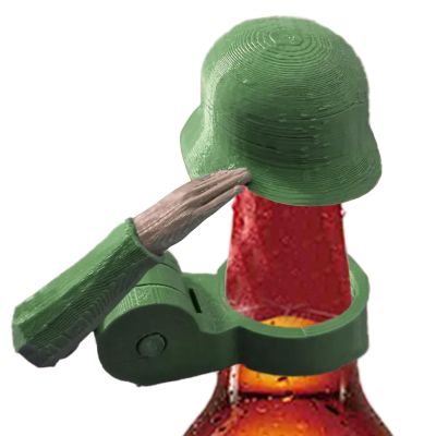 Unique Bottle Cap Set with Army Hat Design
