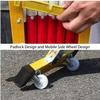 Portable Extendable Safety Barrier with Wheels, 1.2 m x 8 m view 3