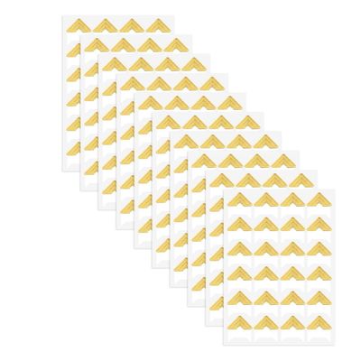 Qomcsrl 240 Photo Corners for Scrapbooking, Gold