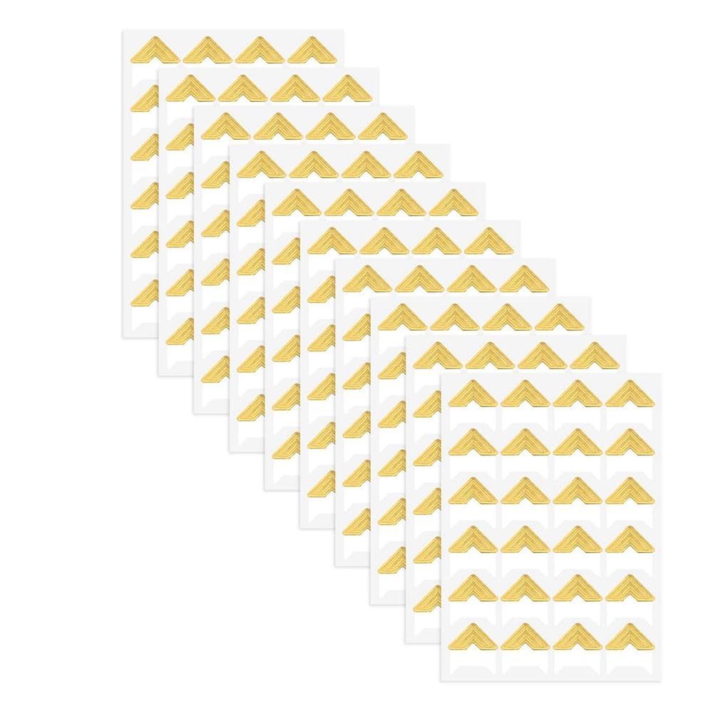 Qomcsrl 240 Photo Corners for Scrapbooking, Gold