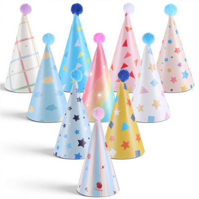 10-Piece Mini Party Hat Set for Plush Toys