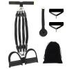 Resistance Band Abdominal Trainer, Multifunctional Foot-Pedal Workout Device, Black view 1