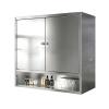 Stainless Steel Wall-Mounted Kitchen Cabinet with Adjustable Shelves view 1