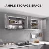 Stainless Steel Wall-Mounted Kitchen Cabinet with Adjustable Shelves view 2