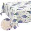 ANRO Washable Tablecloth, Lavender Purple, Hemmed, 160 x 120 cm view 1