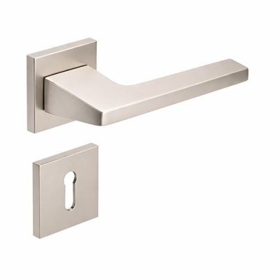 INOVO PULSE Interior Door Handles, Zinc Die-Cast Lever Handle Set, Universal Square Handle, + 17 BB, Matte Nickel