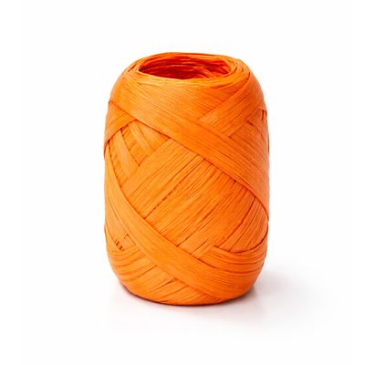 Raffia Paper Ribbon 20m - Orange