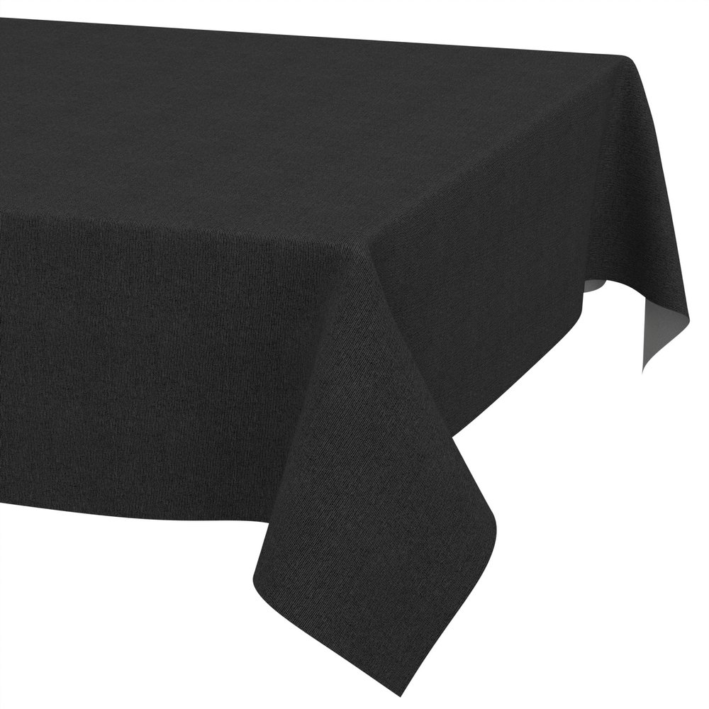 ANRO Washable Tablecloth, Anthracite Linen Look, 280 x 140 cm
