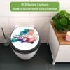 banjado Vehicle-Themed Toilet Seat – Soft-Close, Anthracite, Retro Car Watercolor view 2