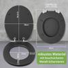 banjado Vehicle-Themed Toilet Seat – Soft-Close, Anthracite, Retro Car Watercolor view 3