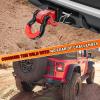 Hamwesh D-Ring Shackle, 8,800 lb Forged Steel, Red Pins view 2