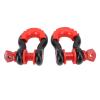 Hamwesh D-Ring Shackle, 8,800 lb Forged Steel, Red Pins view 4