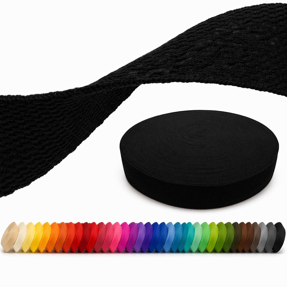 Polycotton Webbing 32mm & 38mm - 70 Colors