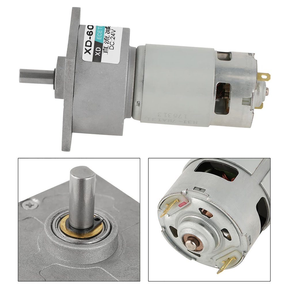 Saluaqui 35 W 12 V DC Metal Gear Motor, CW/CCW, 600 RPM, for Automation and Electronics (#2)