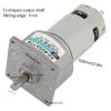 Saluaqui 35 W 12 V DC Metal Gear Motor, CW/CCW, 600 RPM, for Automation and Electronics (#2) view 3