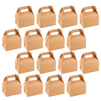 HEALEEP 30-Pack Khaki Foldable Kraft Paper Cake Boxes