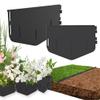 Suusolny 5-Sided Lawn Edging, PP Plastic, Weather-Resistant, Flexible, No-Dig Installation, 4 m (20 Pieces) view 1