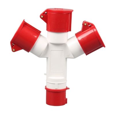 PHNOITPQ Waterproof Industrial Plug and Socket, 4-Wire, 16 A, 380 V, 3-Phase, 4-Pole