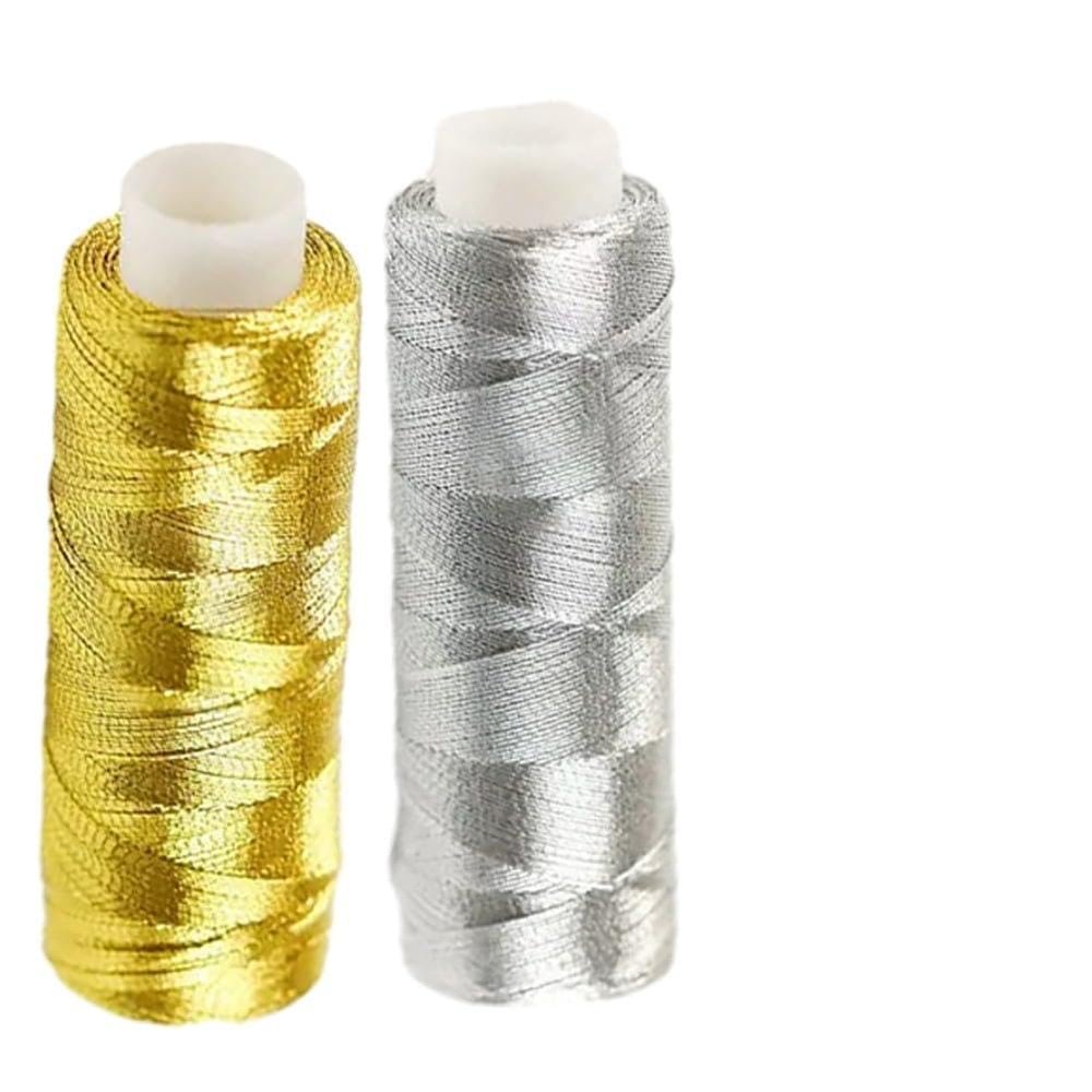 Lagomloot Shiny Silver and Gold Embroidery Thread